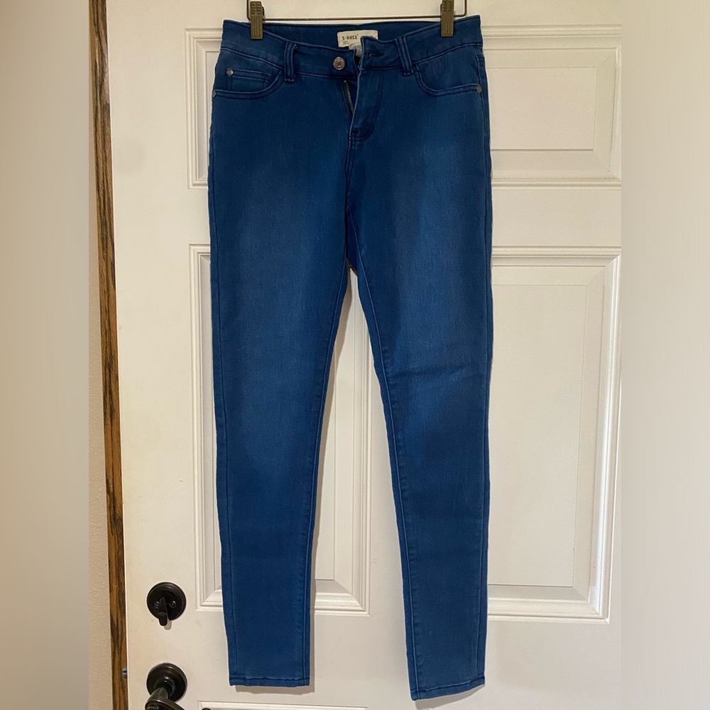 X-Roxx Women's Skinny Stretch Jeans in Dark Blue